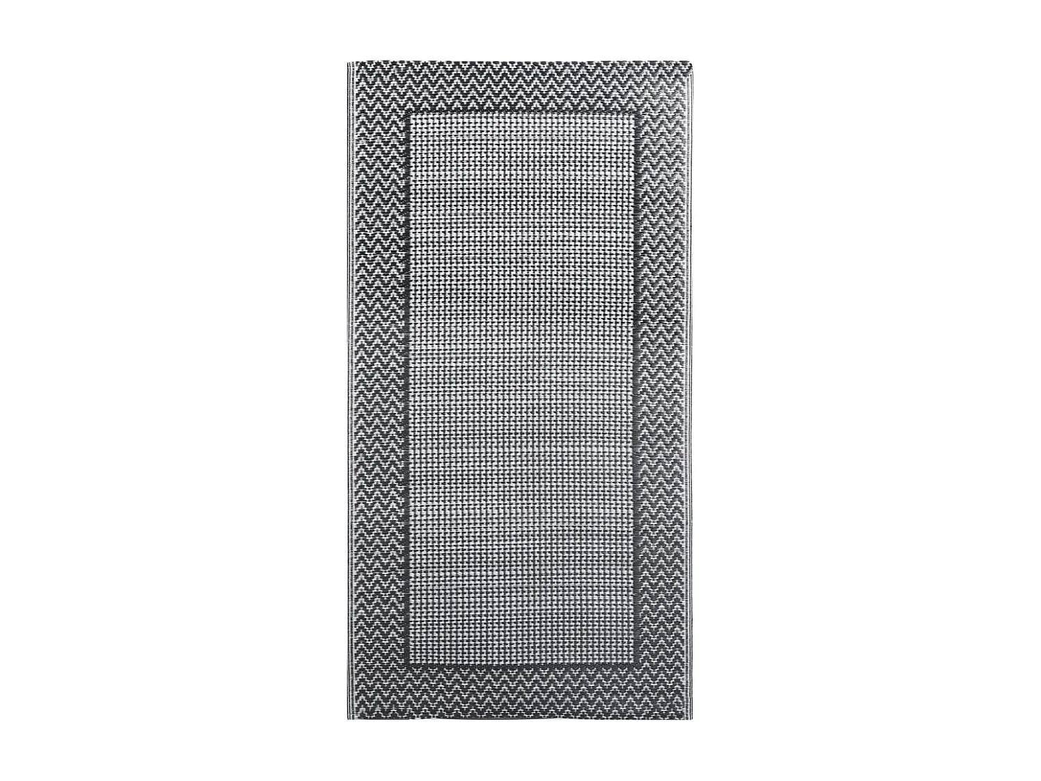 Seran  Tapis d'extérieur Gris 80x150 cm PP