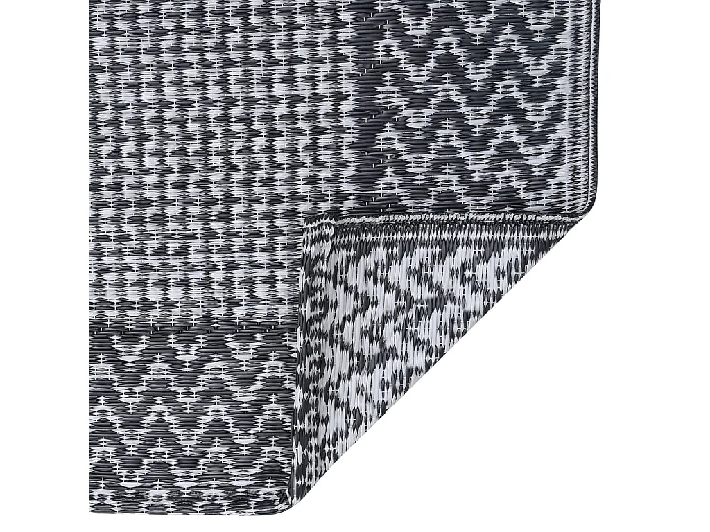 Seran  Tapis d'extérieur Gris 80x150 cm PP