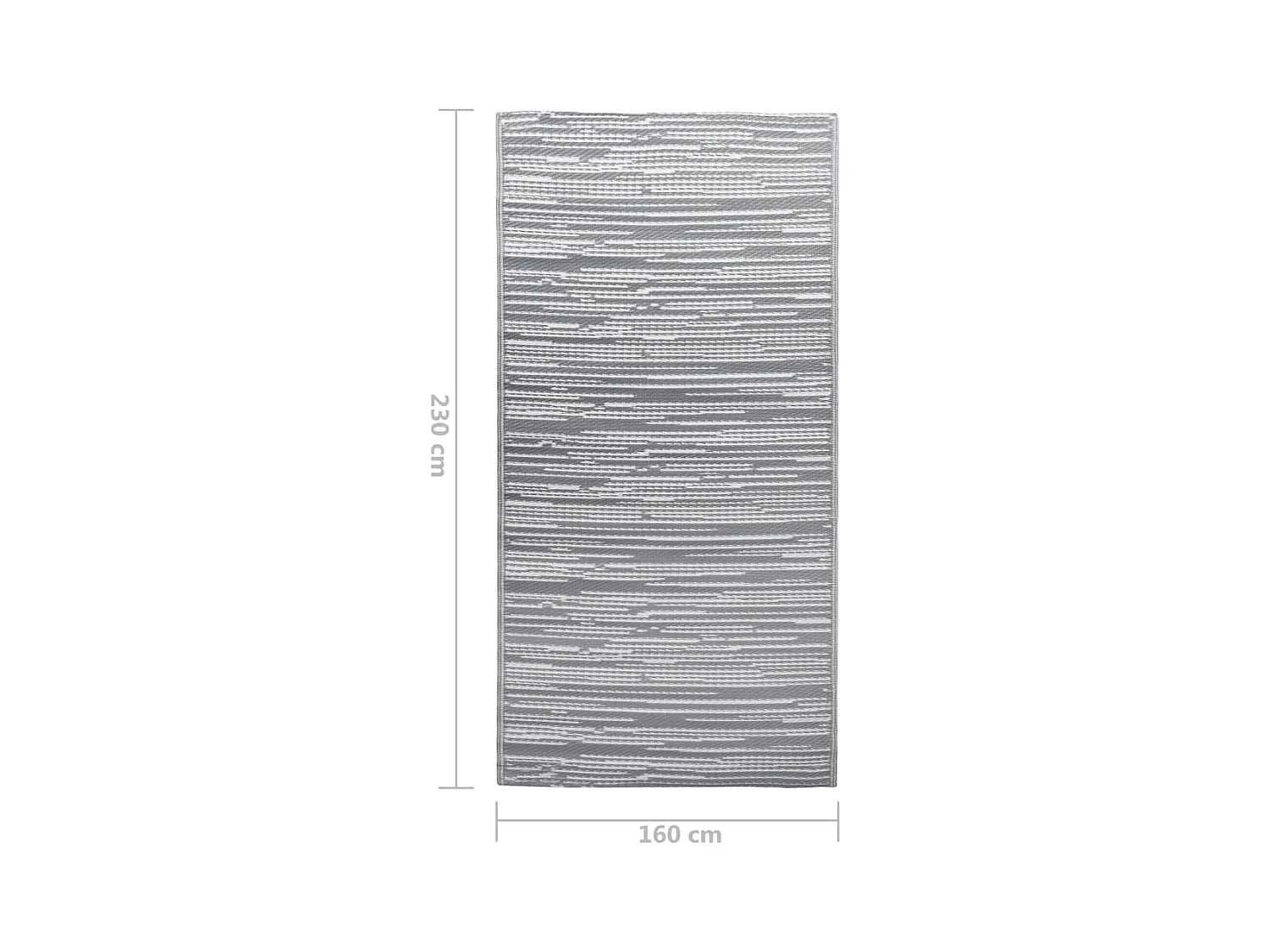 Seran  Tapis d'extérieur ARAKIL Gris 160x230 cm PP