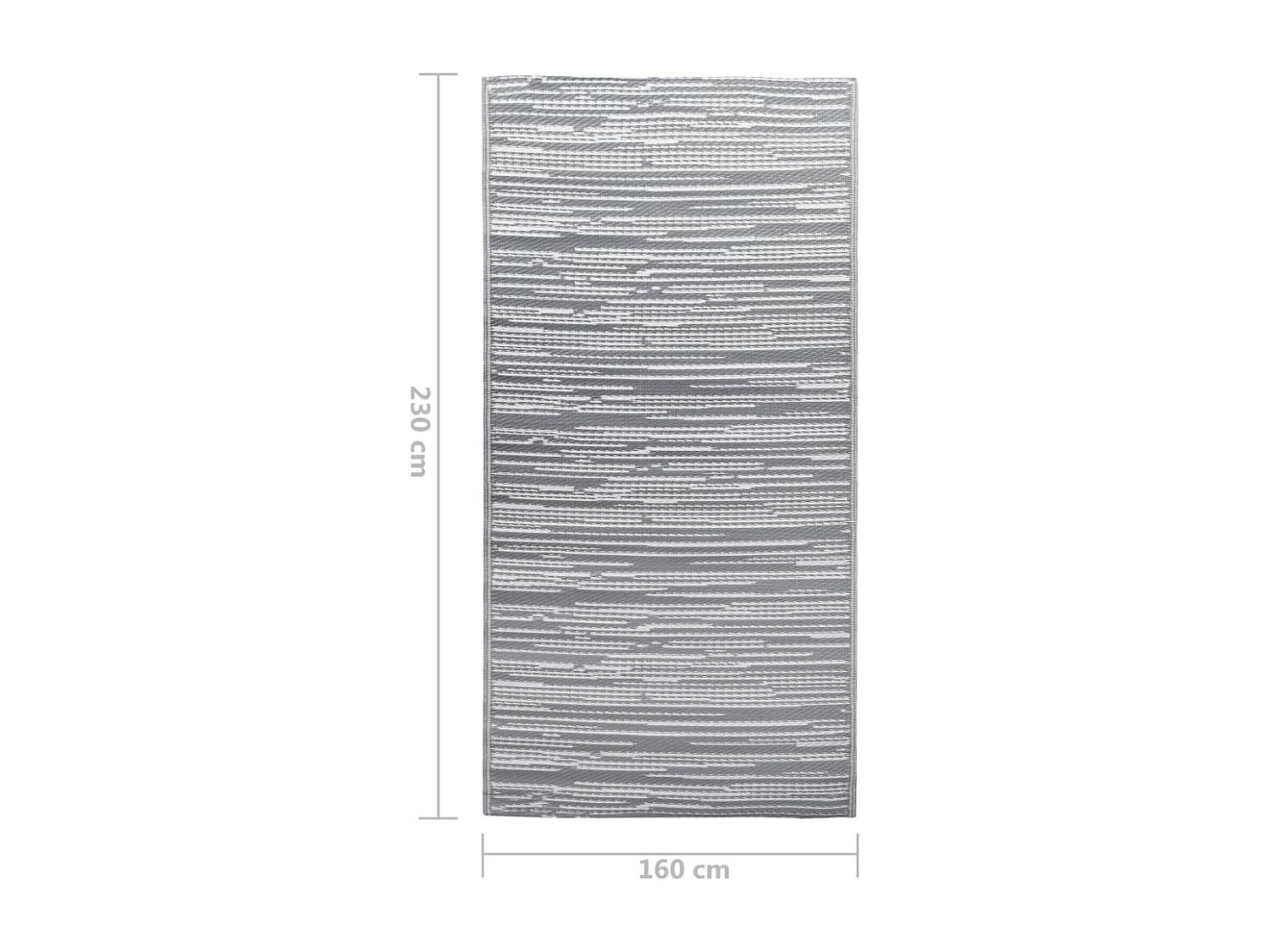Seran  Tapis d'extérieur ARAKIL Gris 160x230 cm PP
