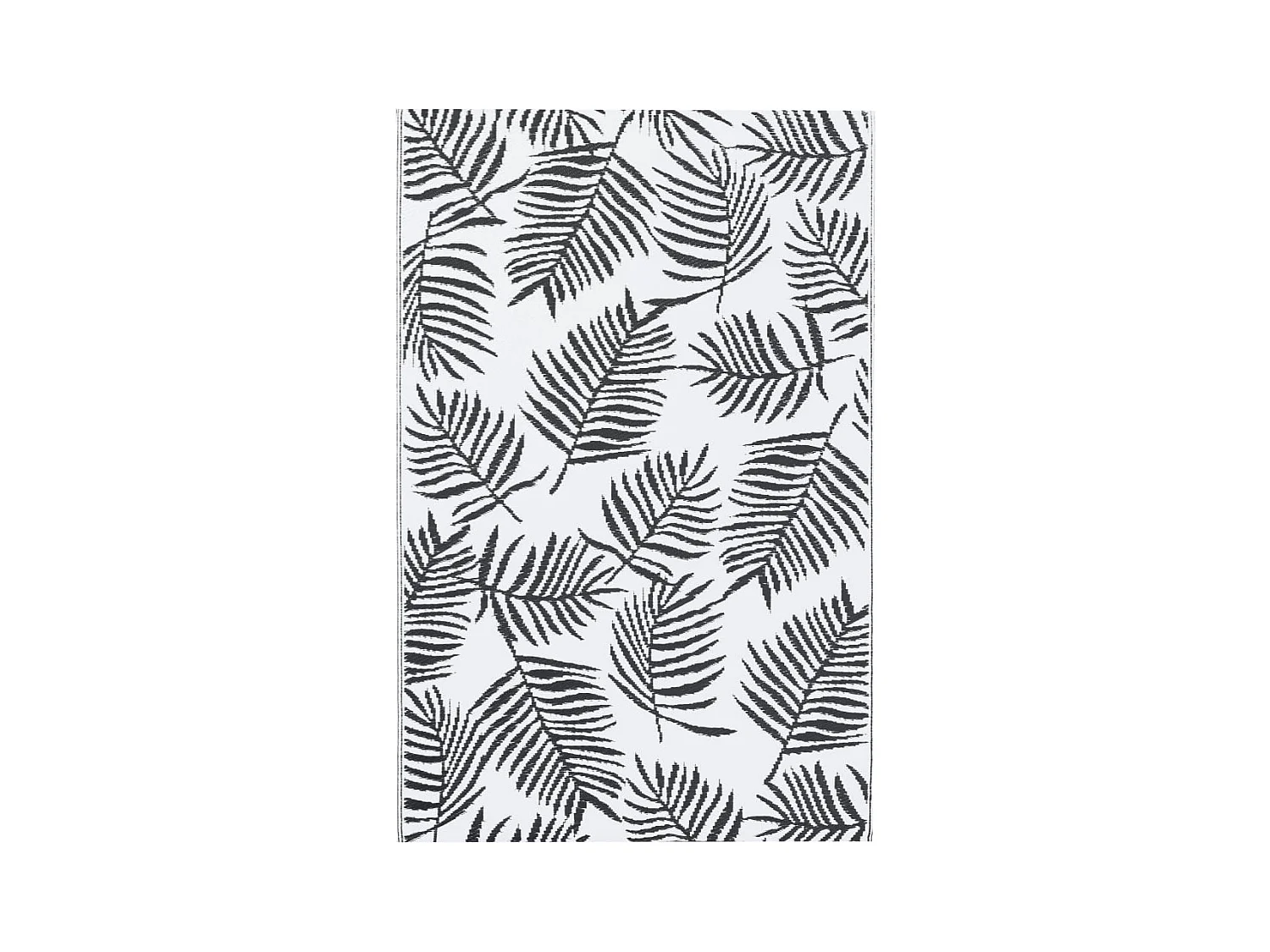 Seran  Tapis d'extérieur ARAKIL Blanc et noir 120x180 cm PP