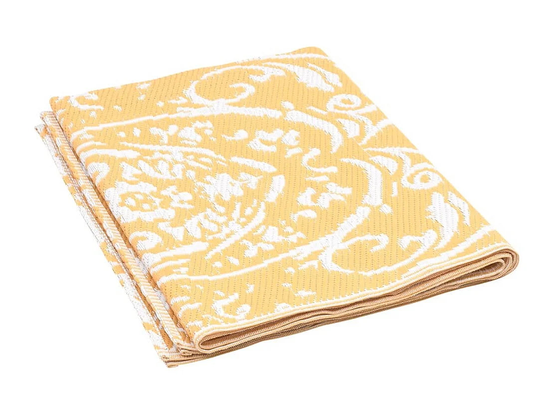 Seran  Tapis d'extérieur ARAKIL jaune 140 x 200 cm PP