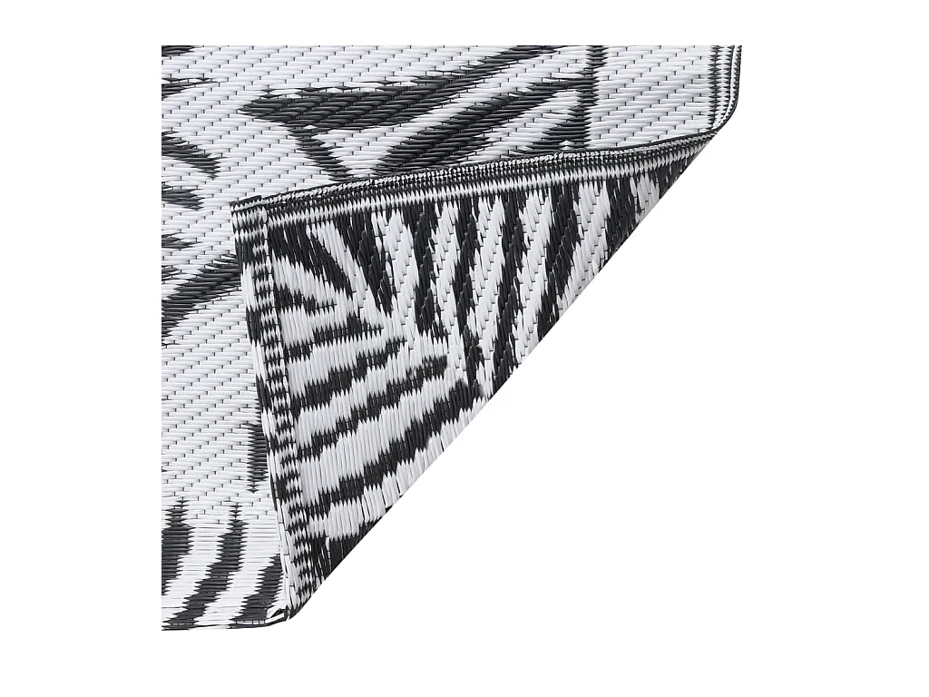 Seran  Buitenkleed ARAKIL 190x290 cm PP wit en zwart