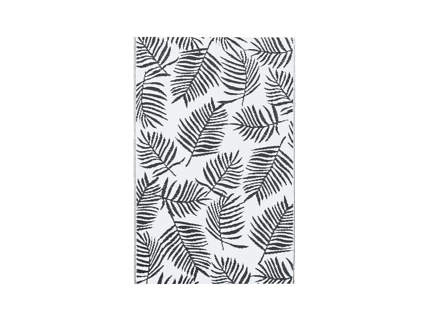 Seran  Tapis d'extérieur ARAKIL Blanc et noir 190x290 cm PP