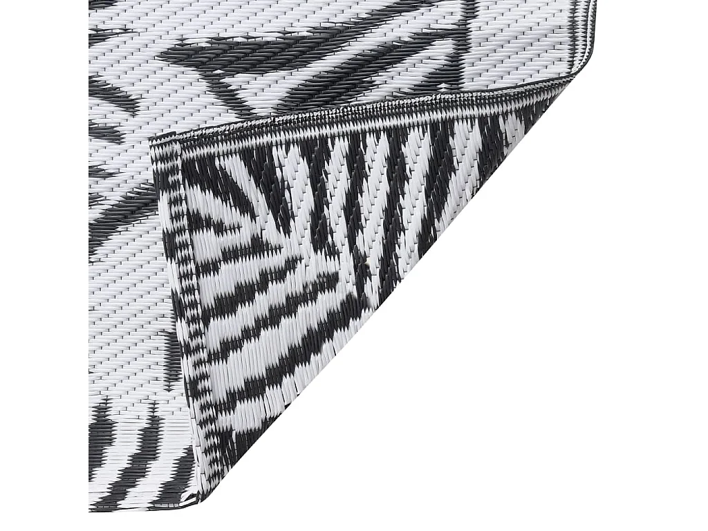 Seran  Buitenkleed ARAKIL 190x290 cm PP wit en zwart