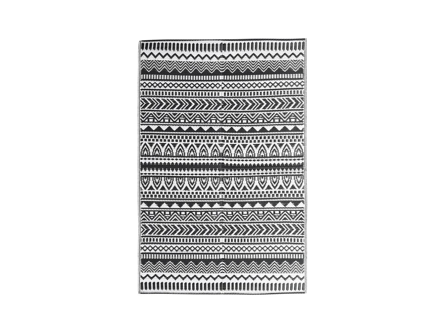 Seran  Tapis d'extérieur ARAKIL Noir 140x200 cm PP