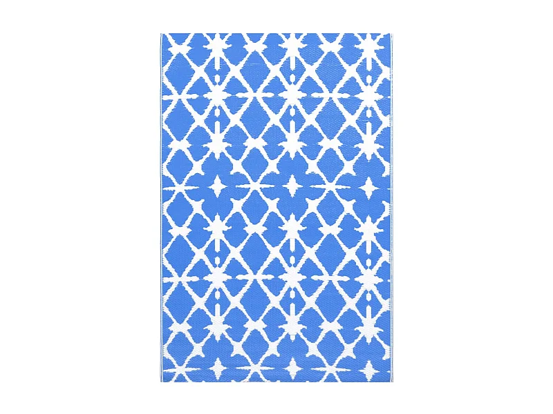 Seran  Buitenkleed ARAKIL 160x230 cm PP blauw en wit