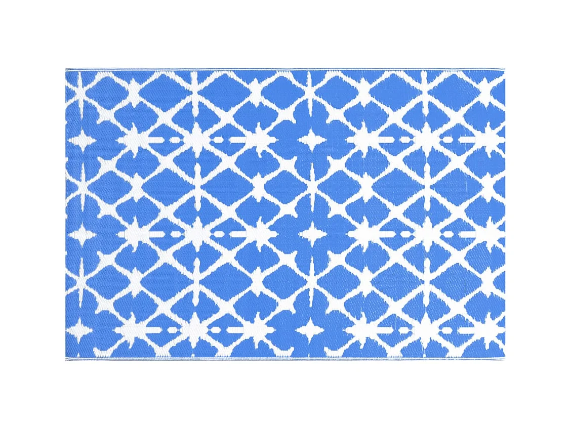 Seran  Buitenkleed ARAKIL 160x230 cm PP blauw en wit