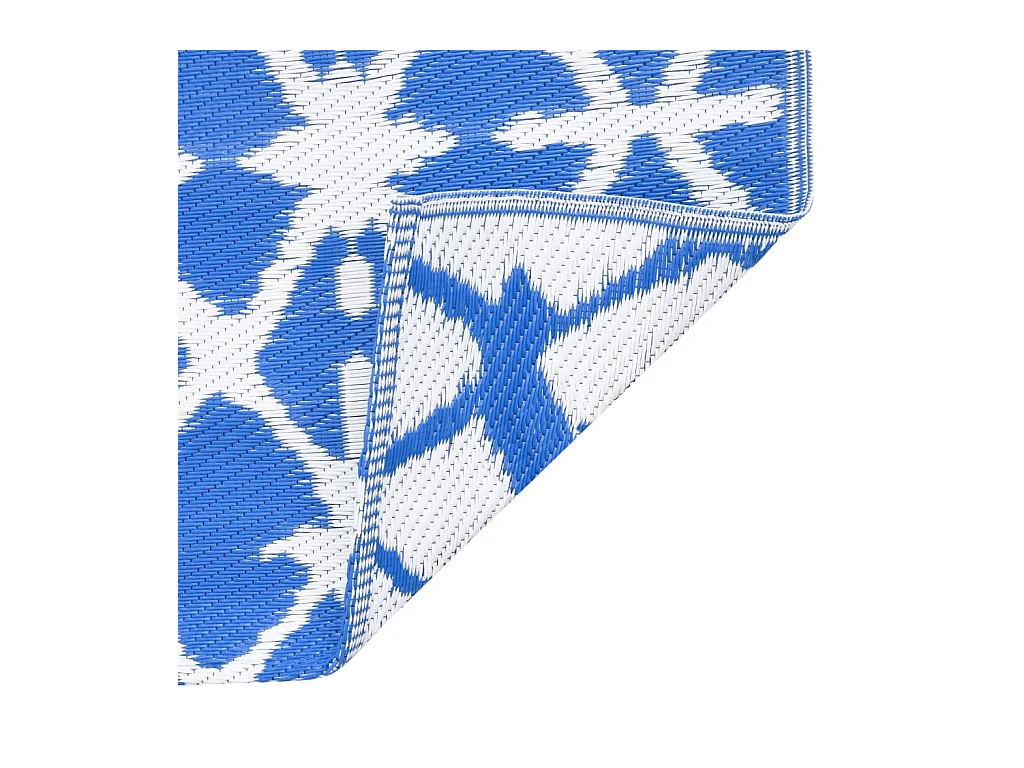 Seran  Buitenkleed ARAKIL 160x230 cm PP blauw en wit