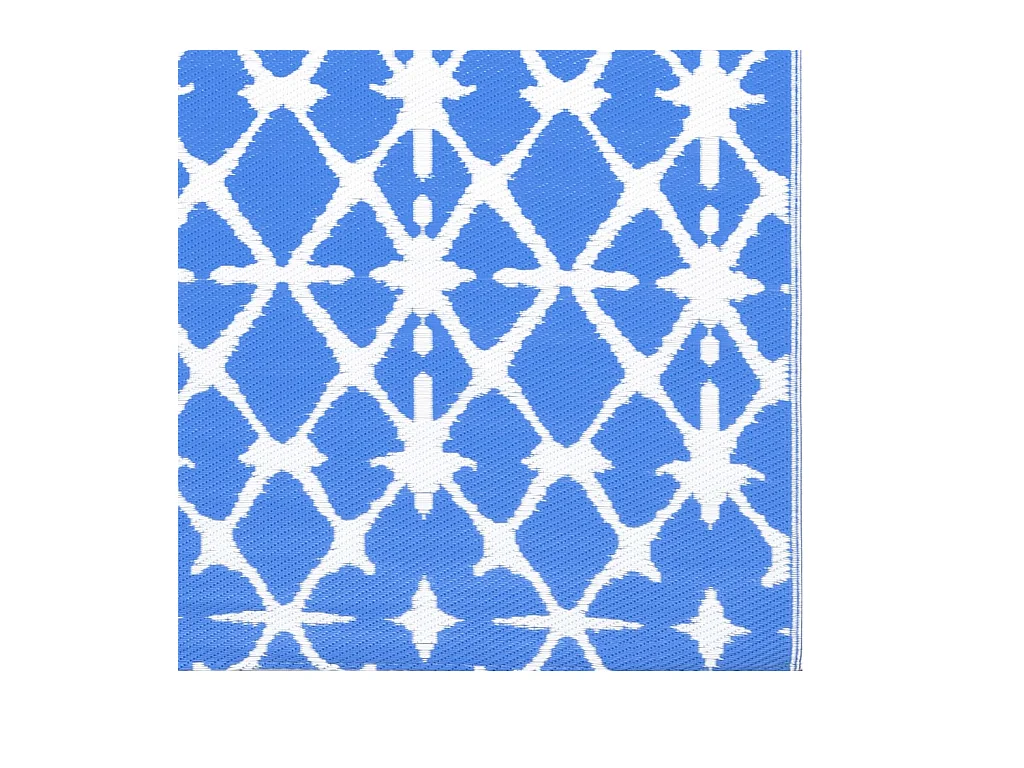 Seran  Tapis d'extérieur ARAKIL bleu et blanc 160x230 cm PP