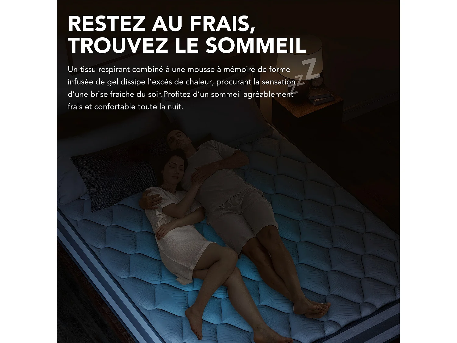 Colchón 90 x 200 cm con muelles ensacados de 7 zonas, soporte equilibrado, espuma confortable grosor 25 cm - HOMAVO