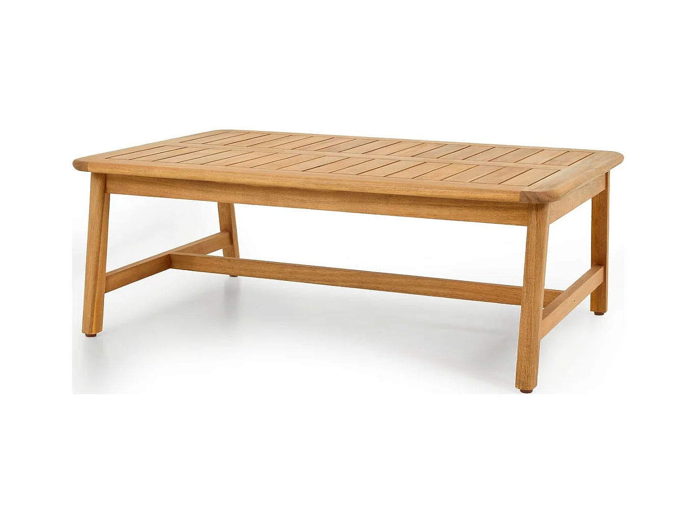 Salon de jardin 2 places en bois FSC - 2 fauteuils et table basse - Symi