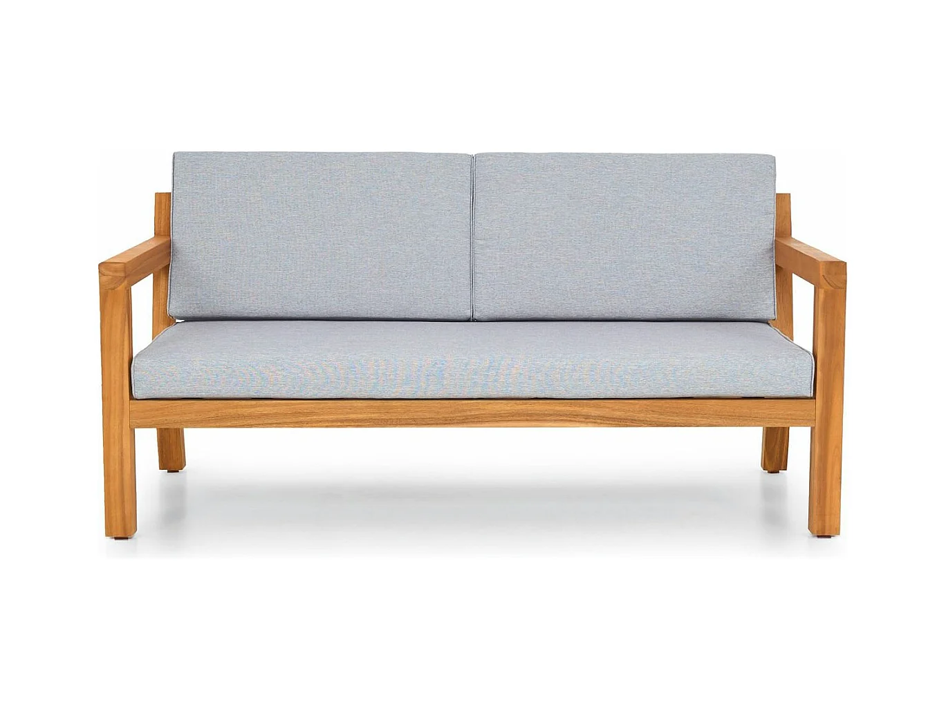 Salon de jardin 4 places en bois FSC - Canapé 2 pl., 2 fauteuils et table basse - Palau