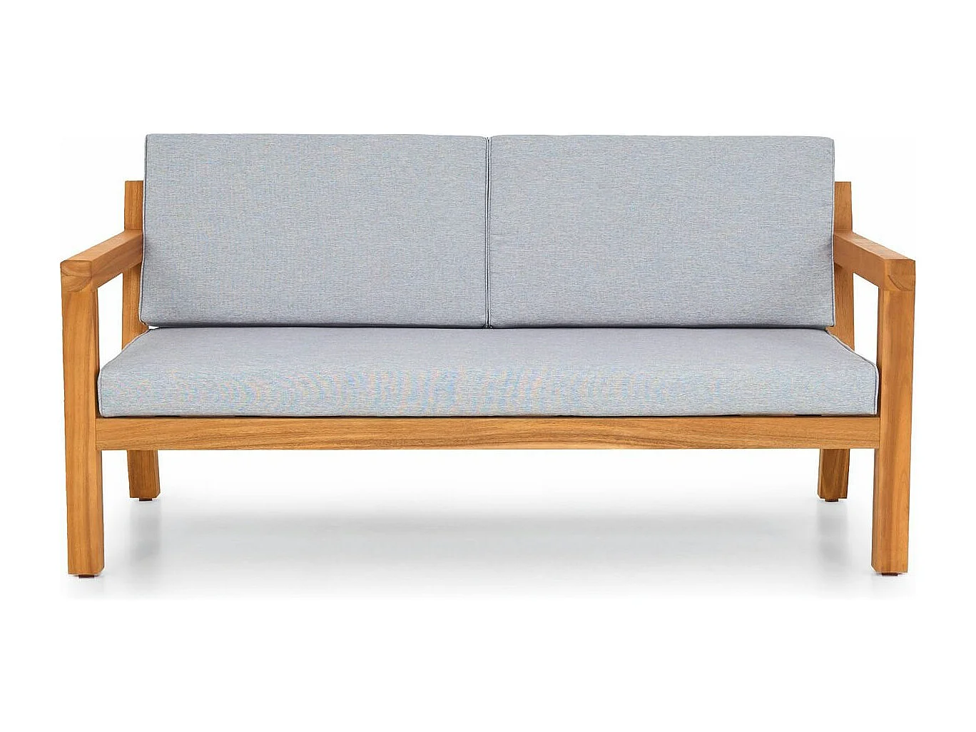 Salon de jardin 4 places en bois FSC - Canapé 2 pl., 2 fauteuils et table basse - Palau