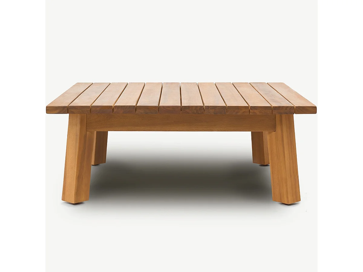 Table basse de jardin carrée en bois FSC - Palau