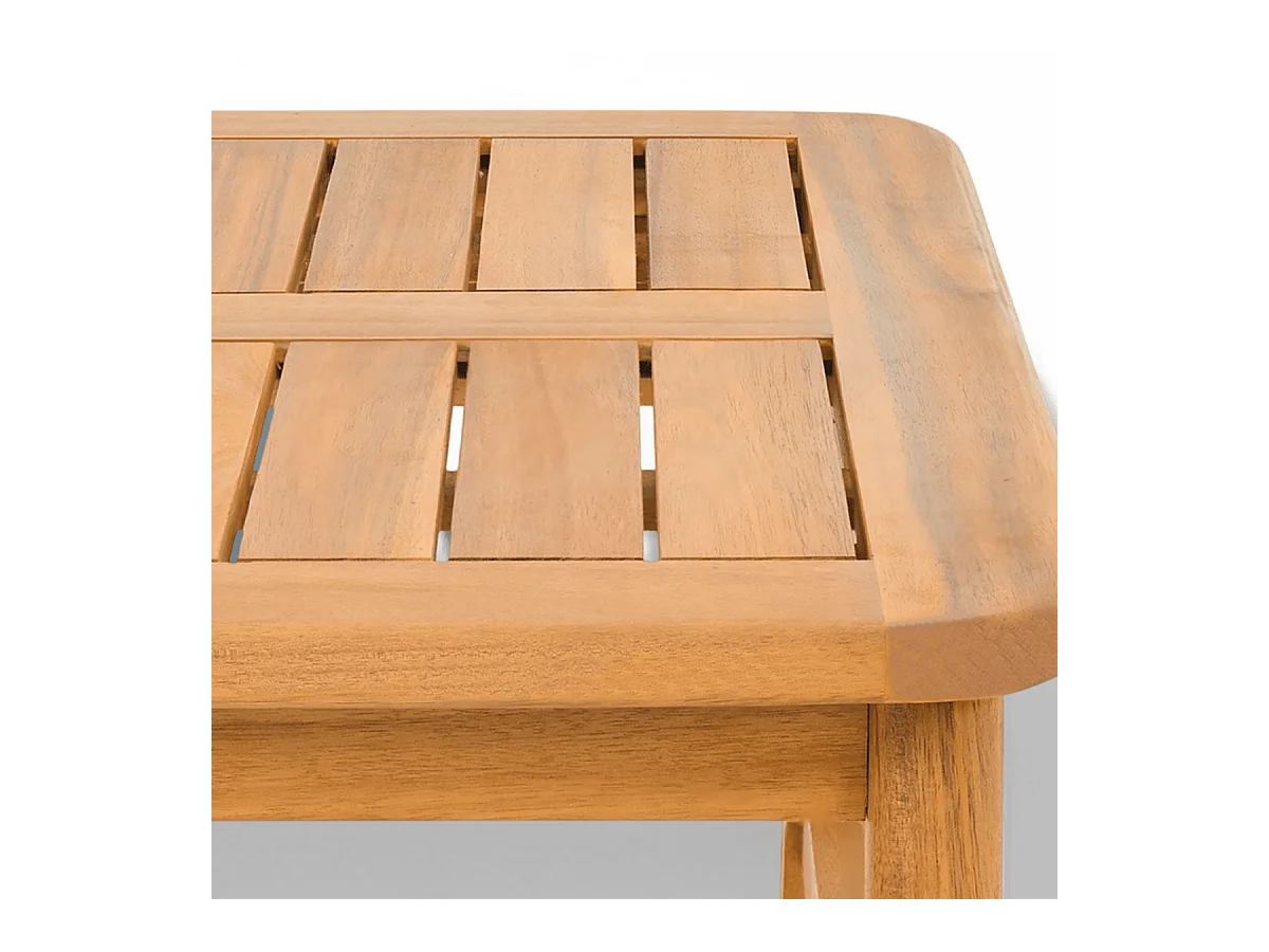 Table basse de jardin rectangulaire en bois FSC - Symi