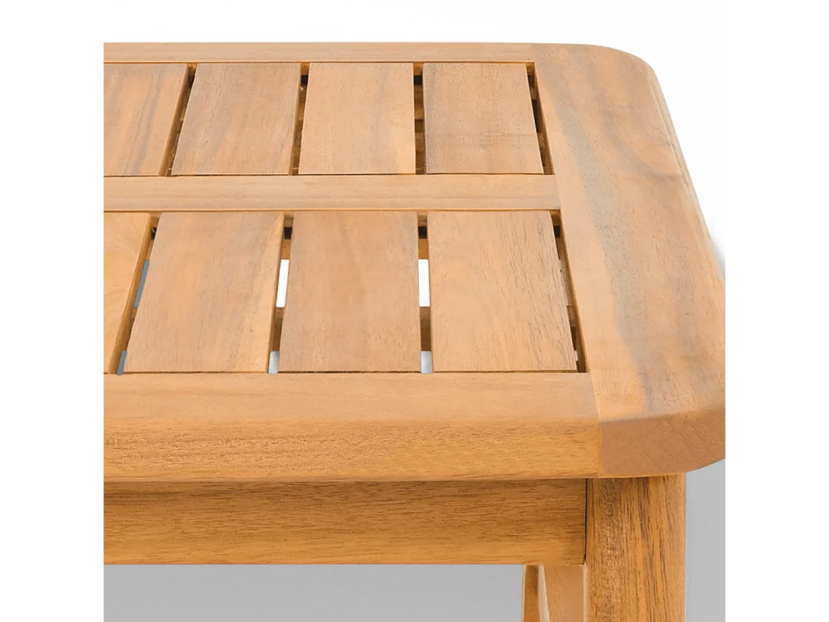 Table basse de jardin rectangulaire en bois FSC - Symi