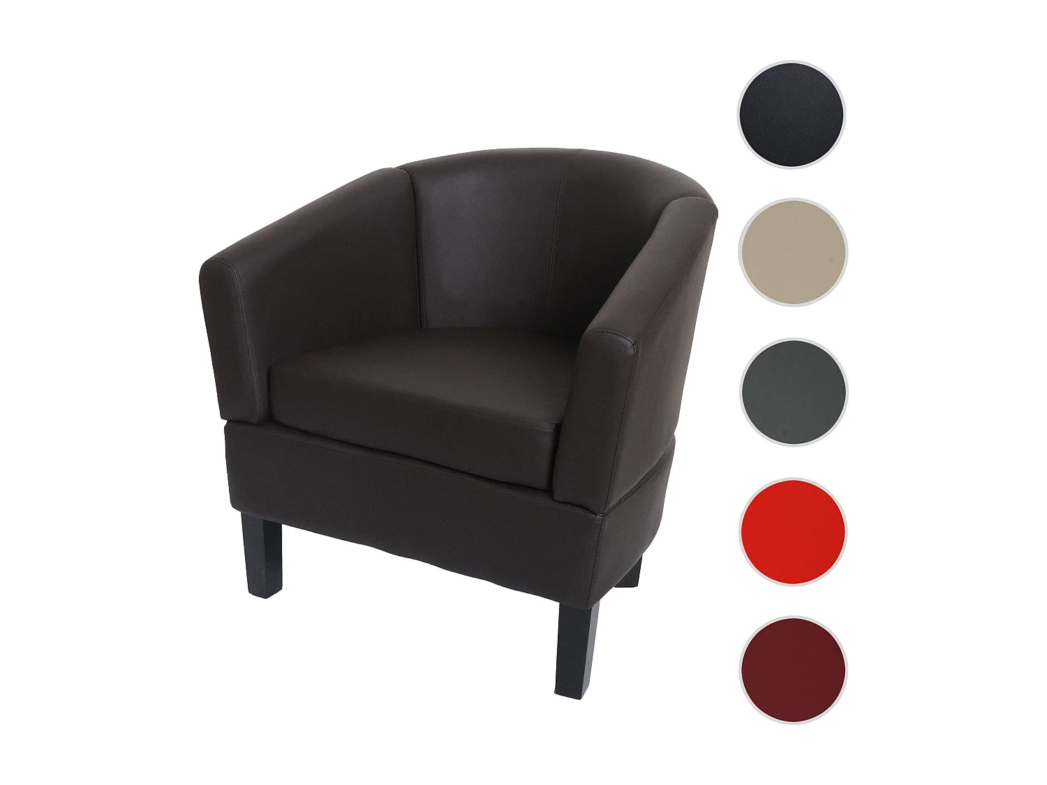 Loungefauteuil MCW-O17,  bruin