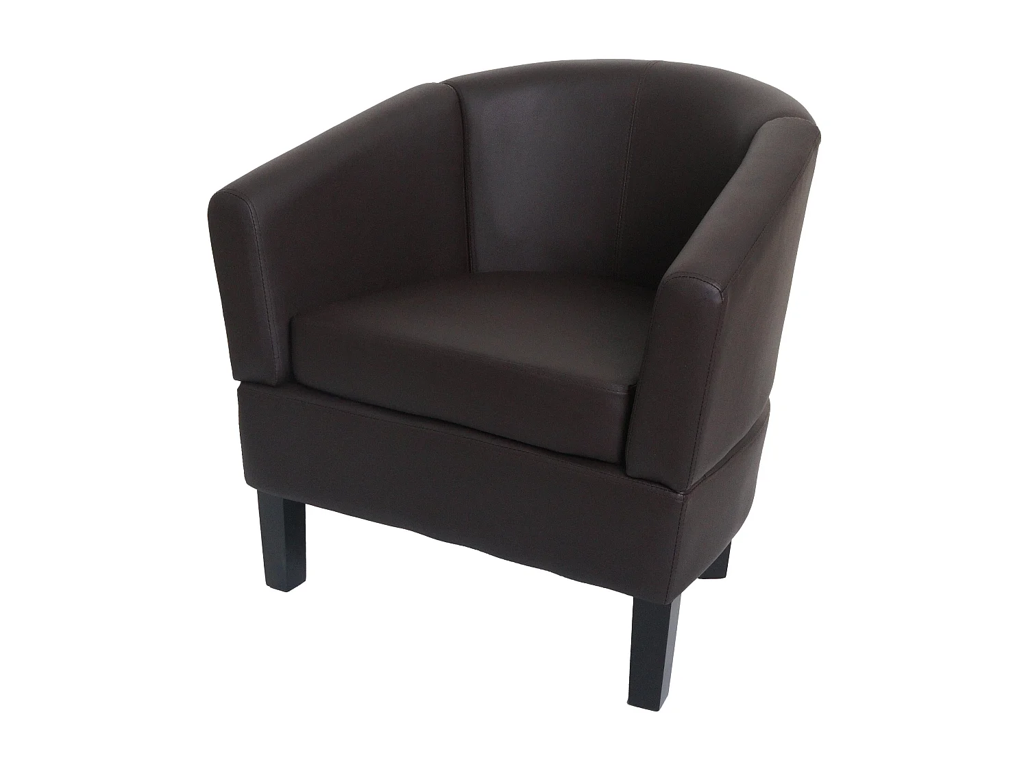 Cadeira lounge MCW-O17,  castanho