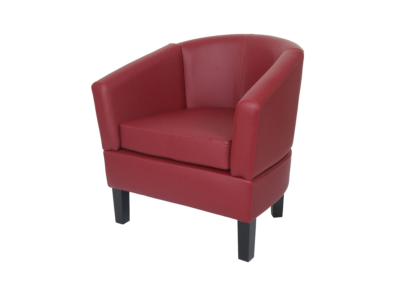 Fauteuil de salon MCW-O17,  bordeaux