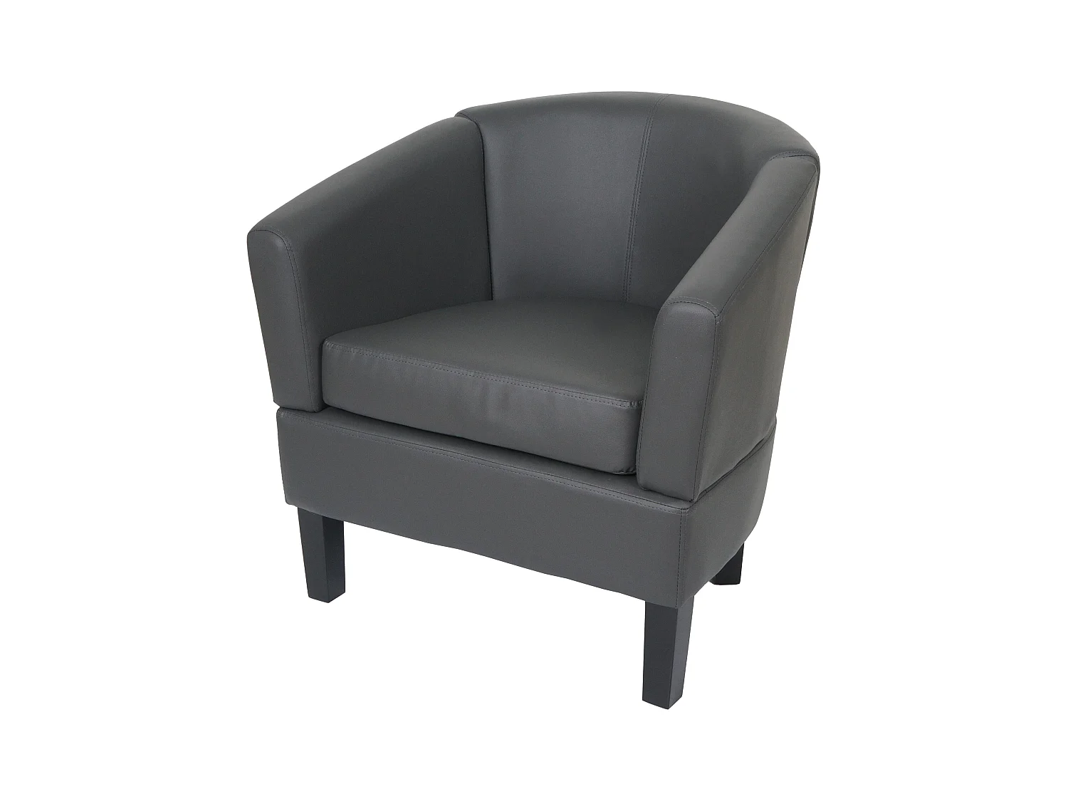 Fauteuil de salon MCW-O17,  gris