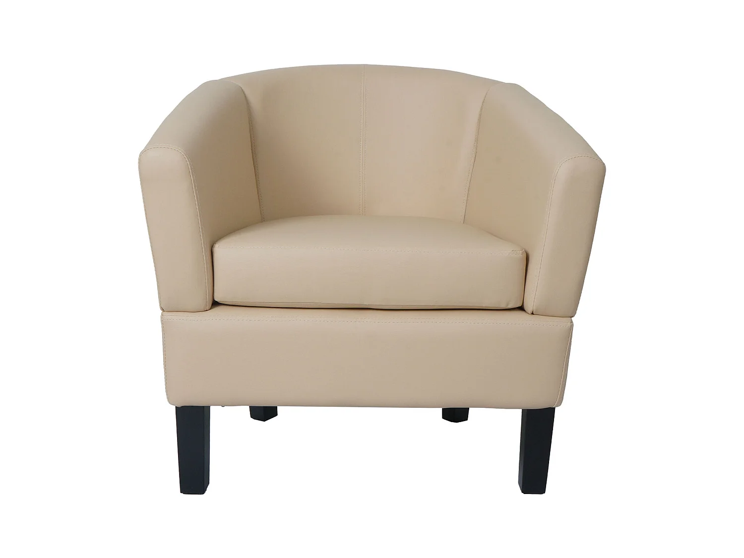 Loungefauteuil MCW-O17,  crème