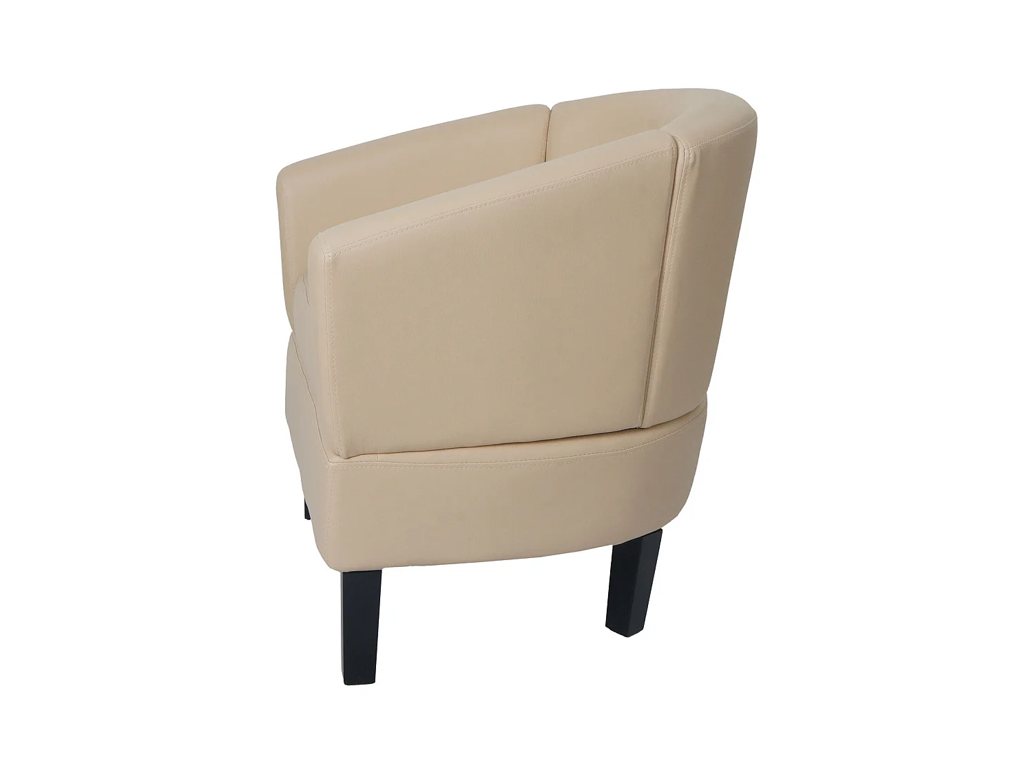 Loungefauteuil MCW-O17,  crème