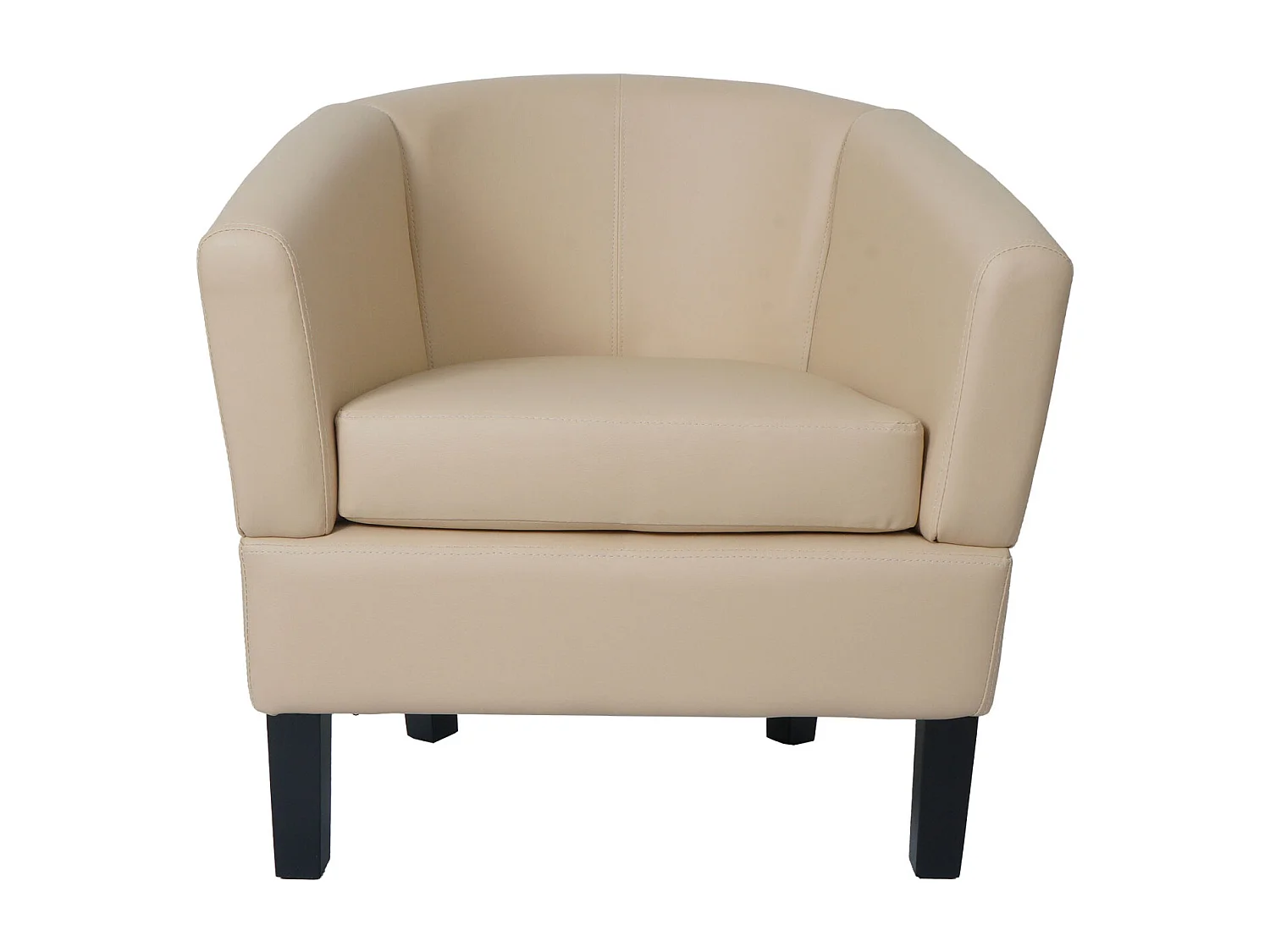 Cadeira lounge MCW-O17,  creme