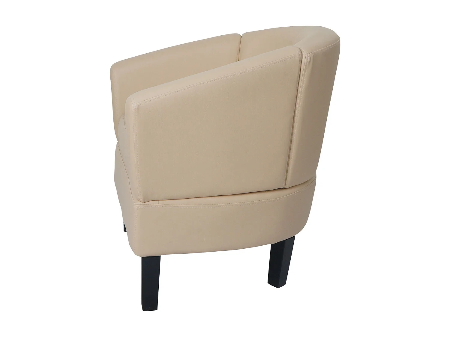 Cadeira lounge MCW-O17,  creme