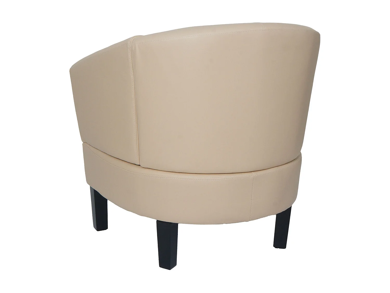 Cadeira lounge MCW-O17,  creme