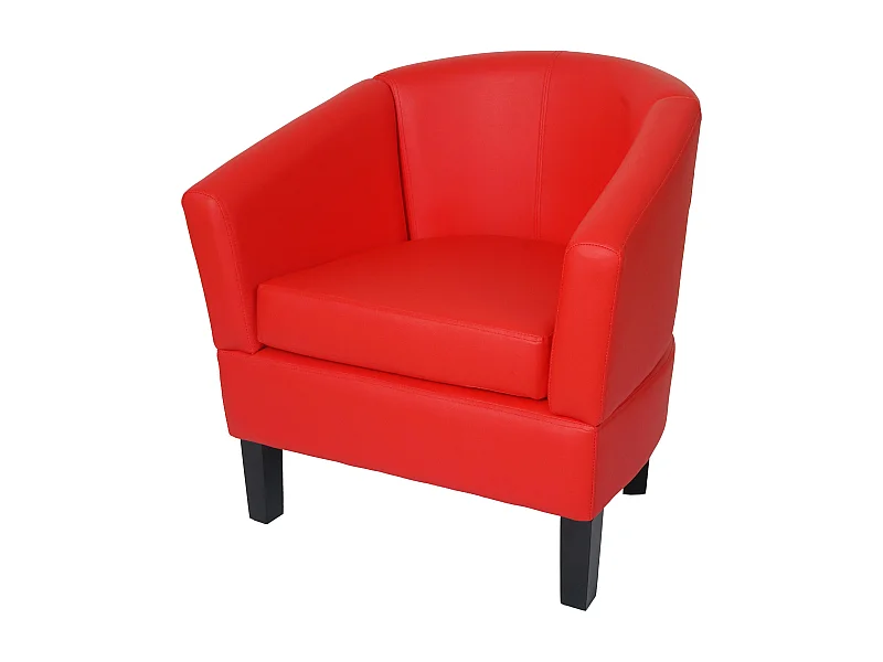 Loungefauteuil MCW-O17,  rood