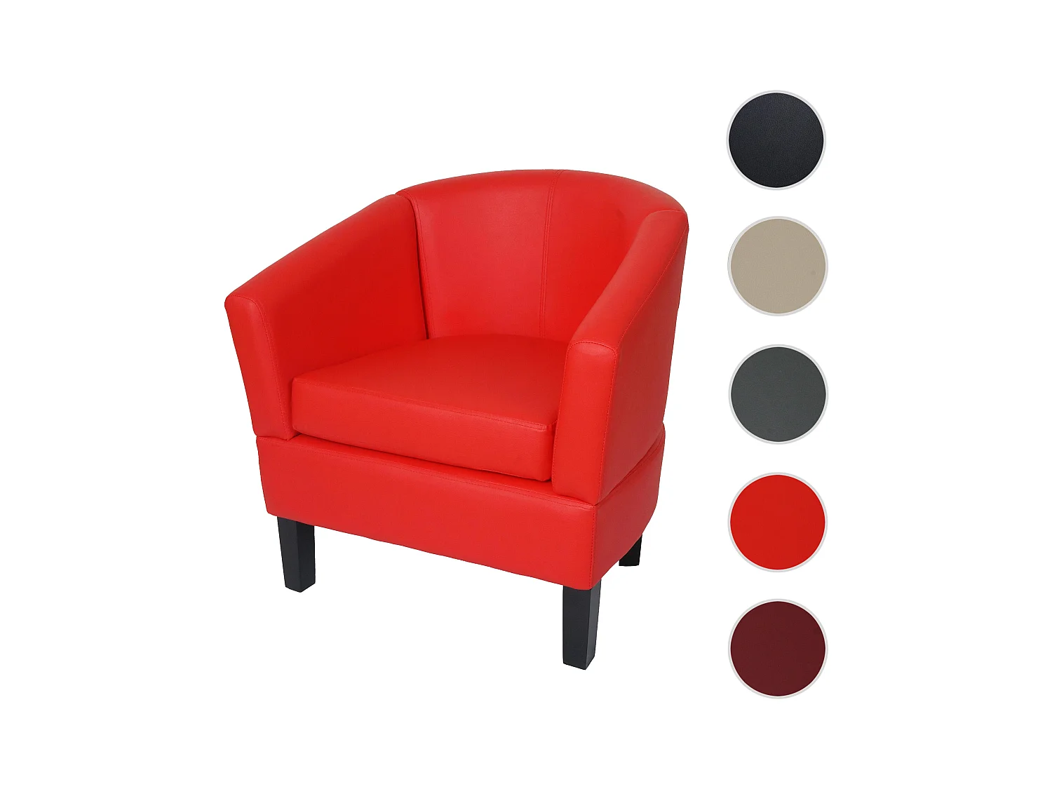 Tumbona MCW-O17,  rojo