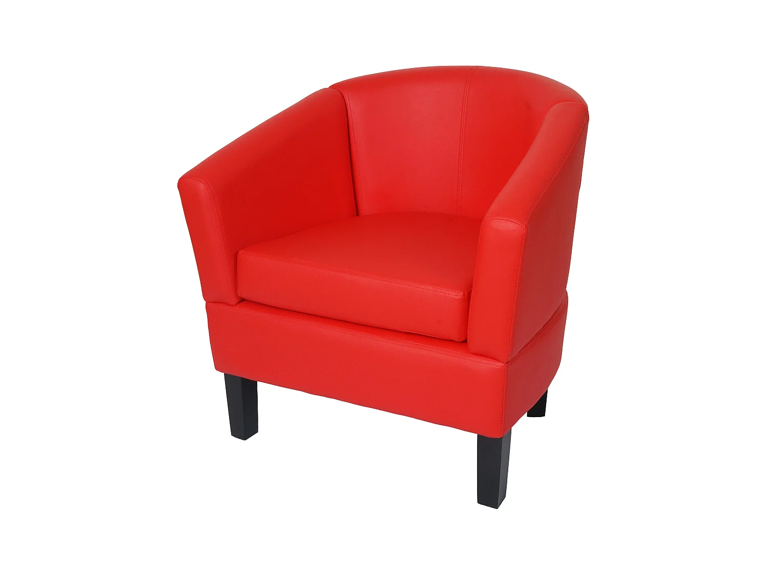 Fauteuil de salon MCW-O17,  rouge