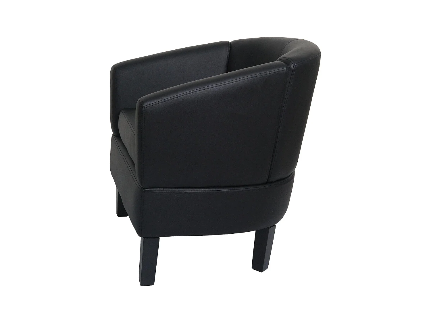 Cadeira lounge MCW-O17,  preto