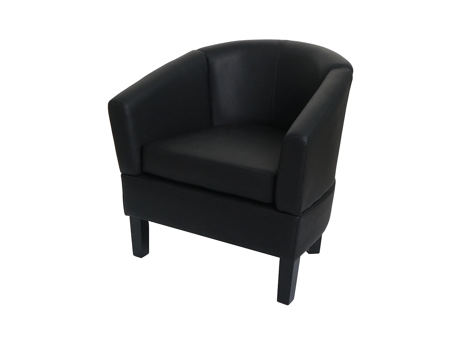 Fauteuil de salon MCW-O17,  noir
