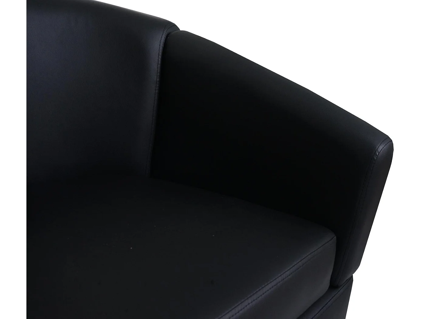 Fotel wypoczynkowy MCW-O17,  czarny