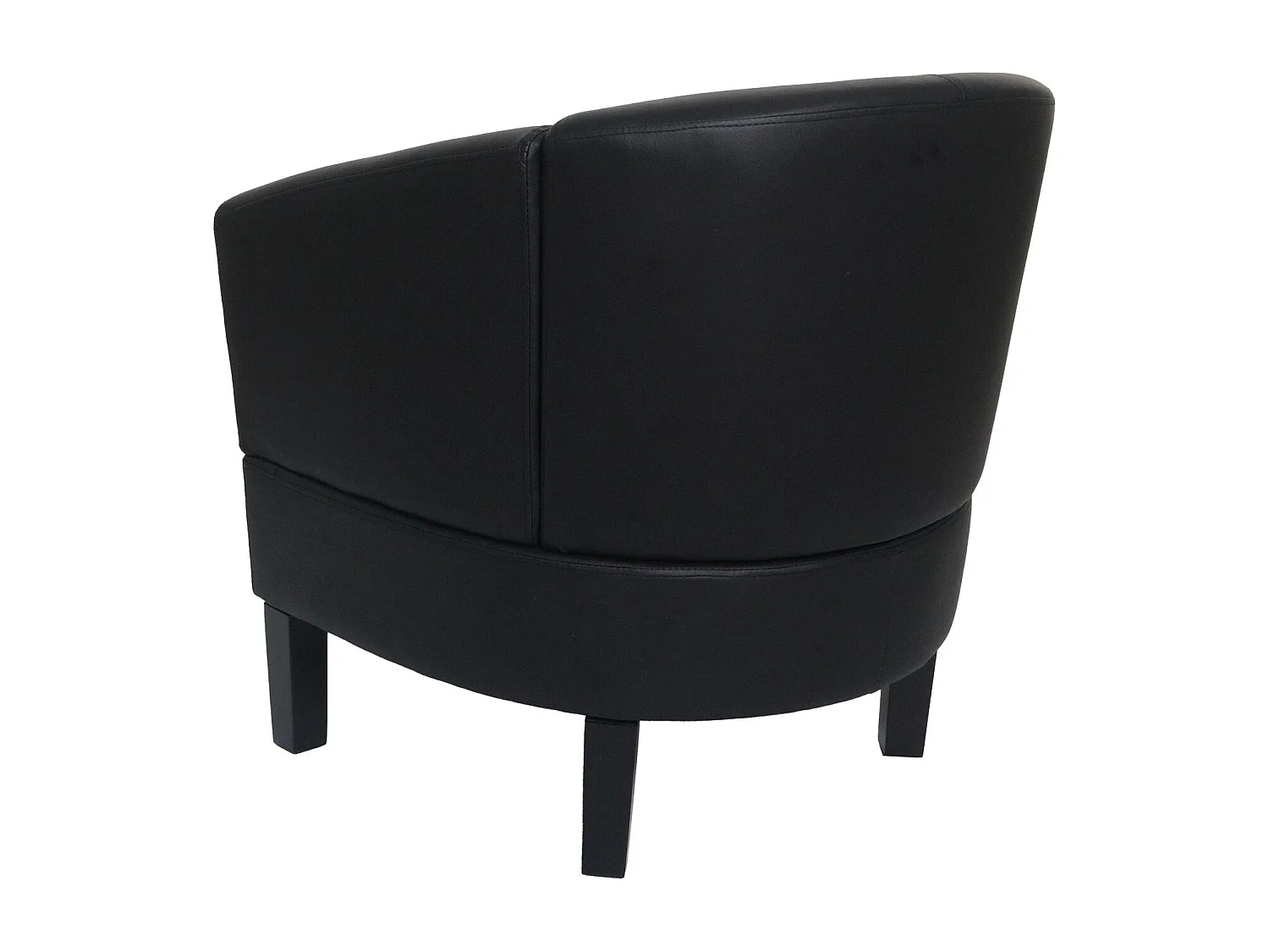 Fotel wypoczynkowy MCW-O17,  czarny