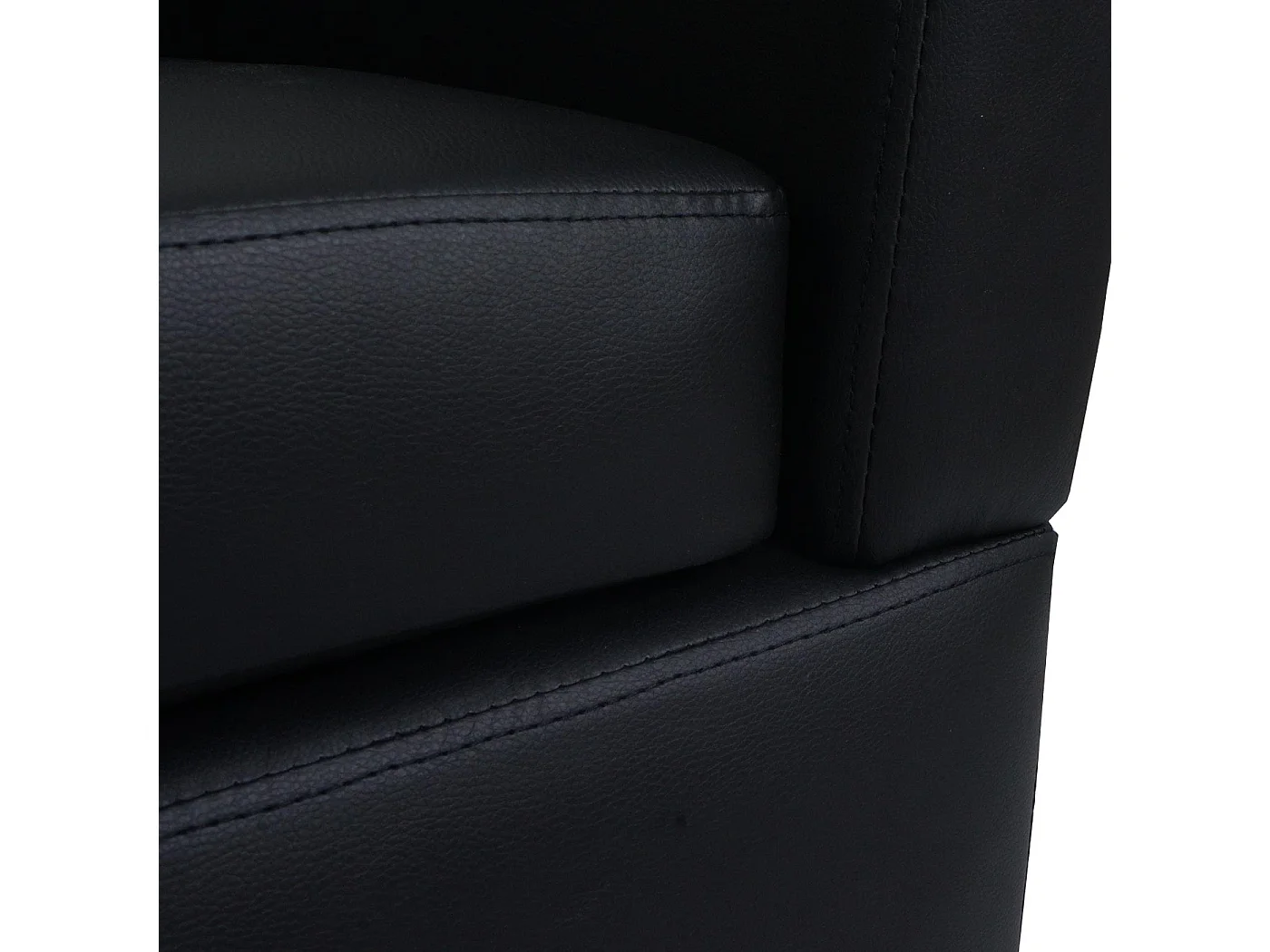 Fotel wypoczynkowy MCW-O17,  czarny