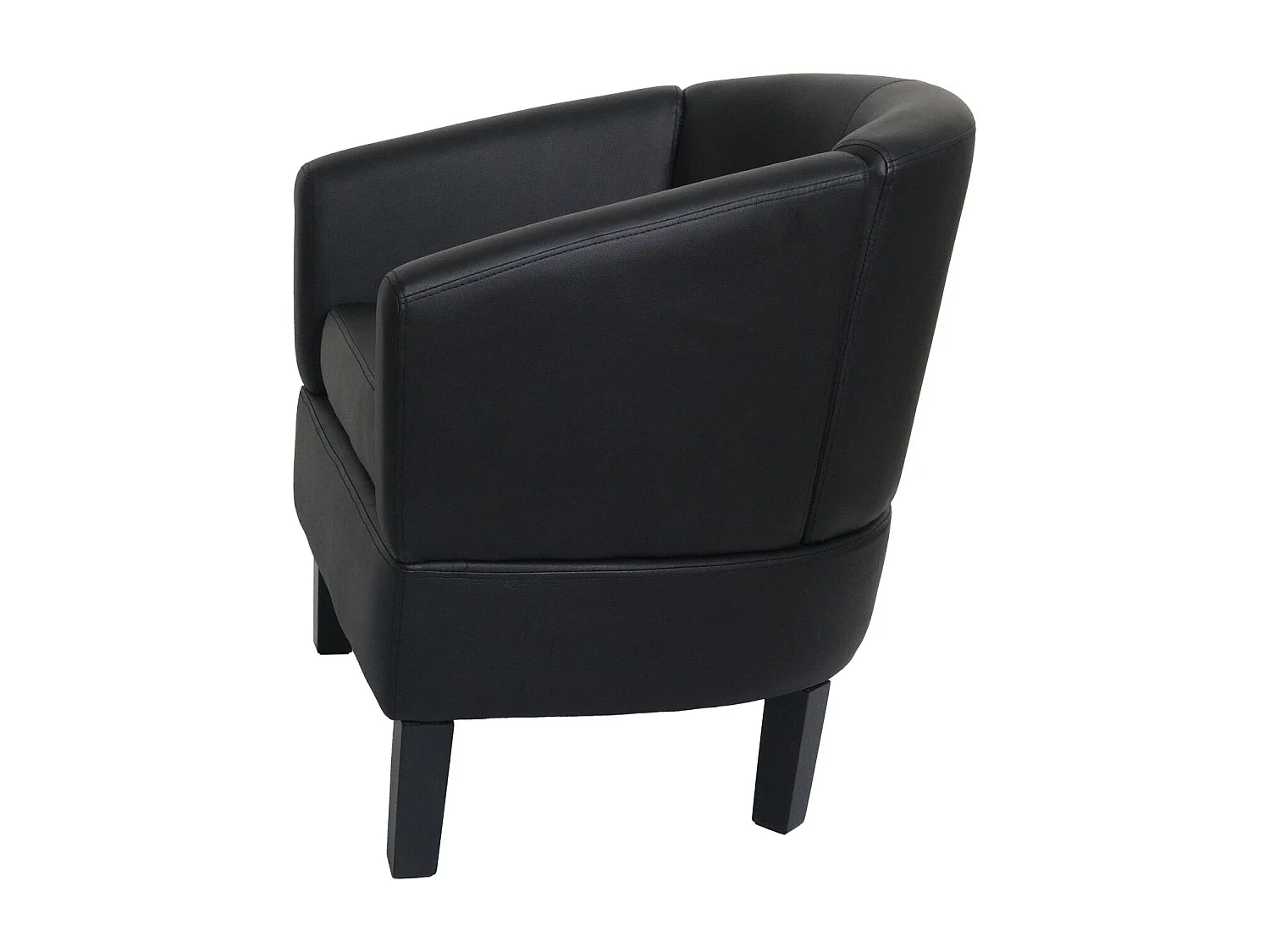 Fotel wypoczynkowy MCW-O17,  czarny