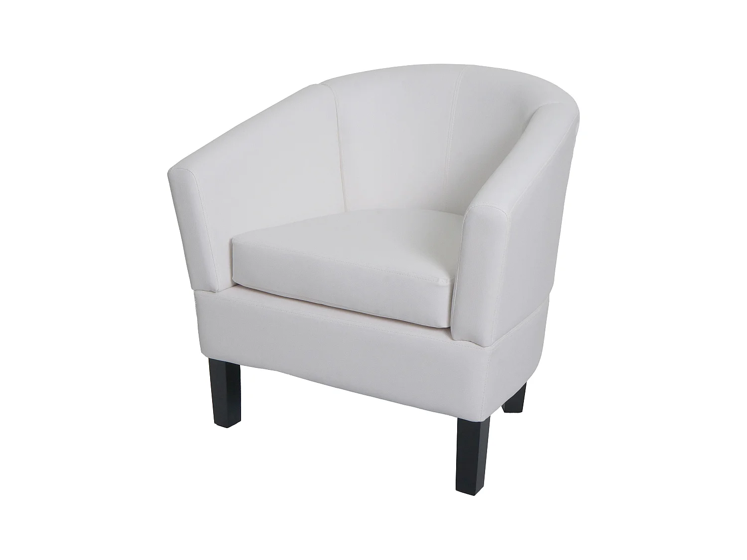 Fauteuil de salon MCW-O17,  blanc