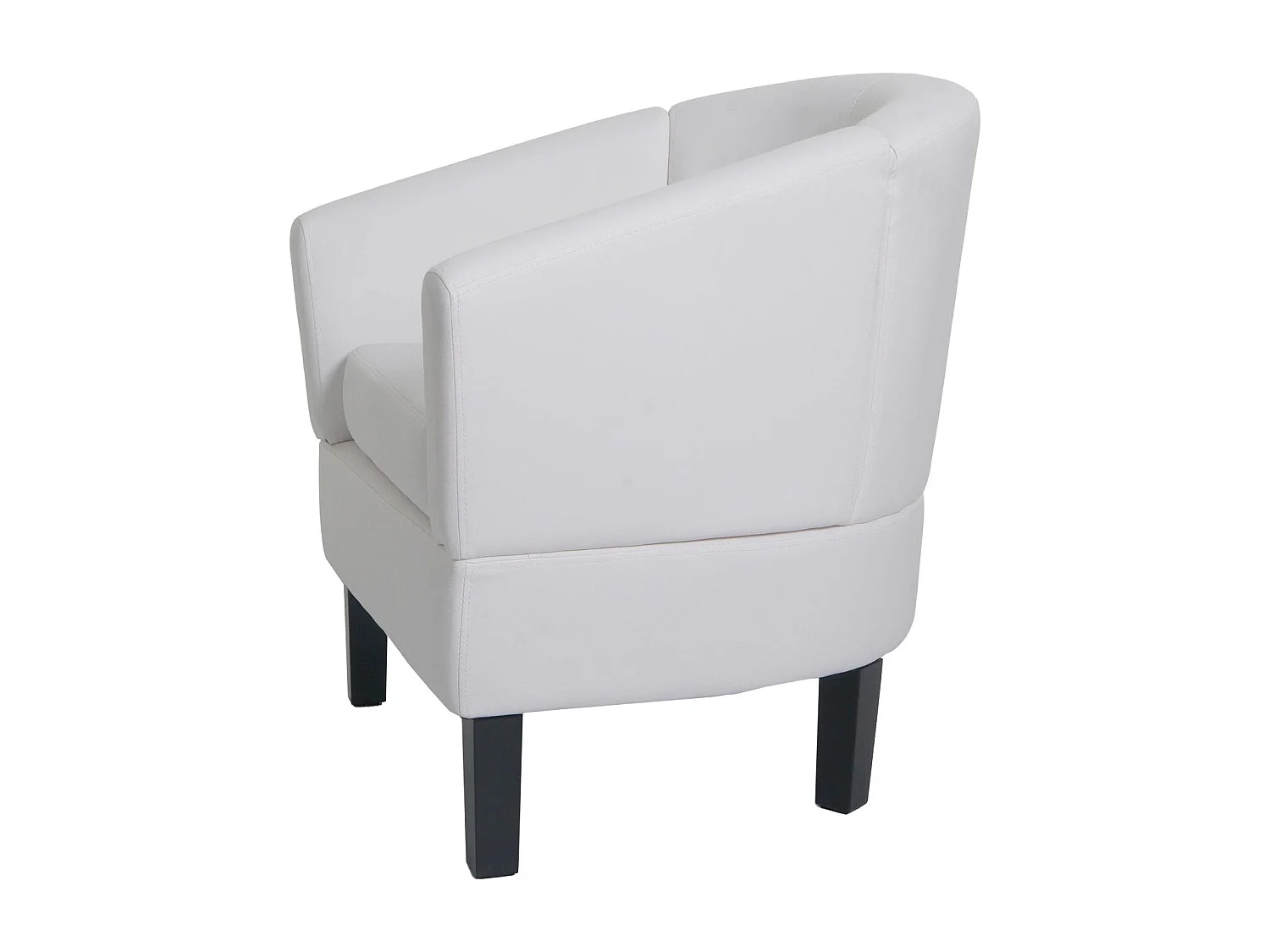 Fauteuil de salon MCW-O17,  blanc