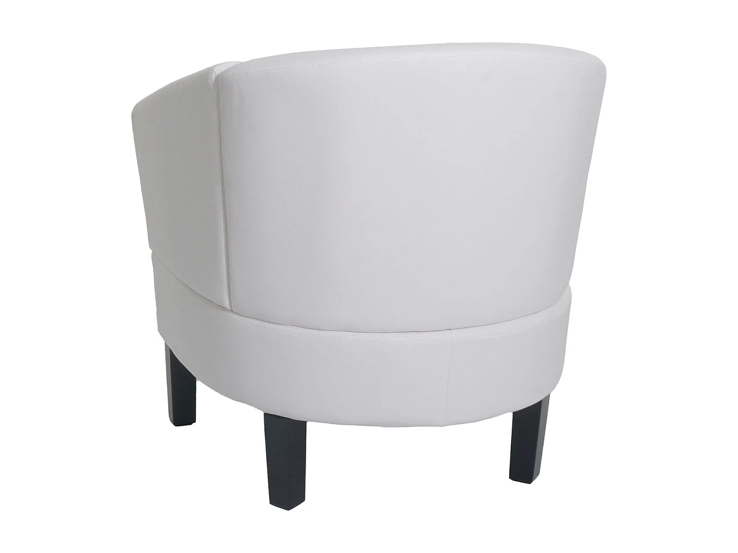 Fauteuil de salon MCW-O17,  blanc