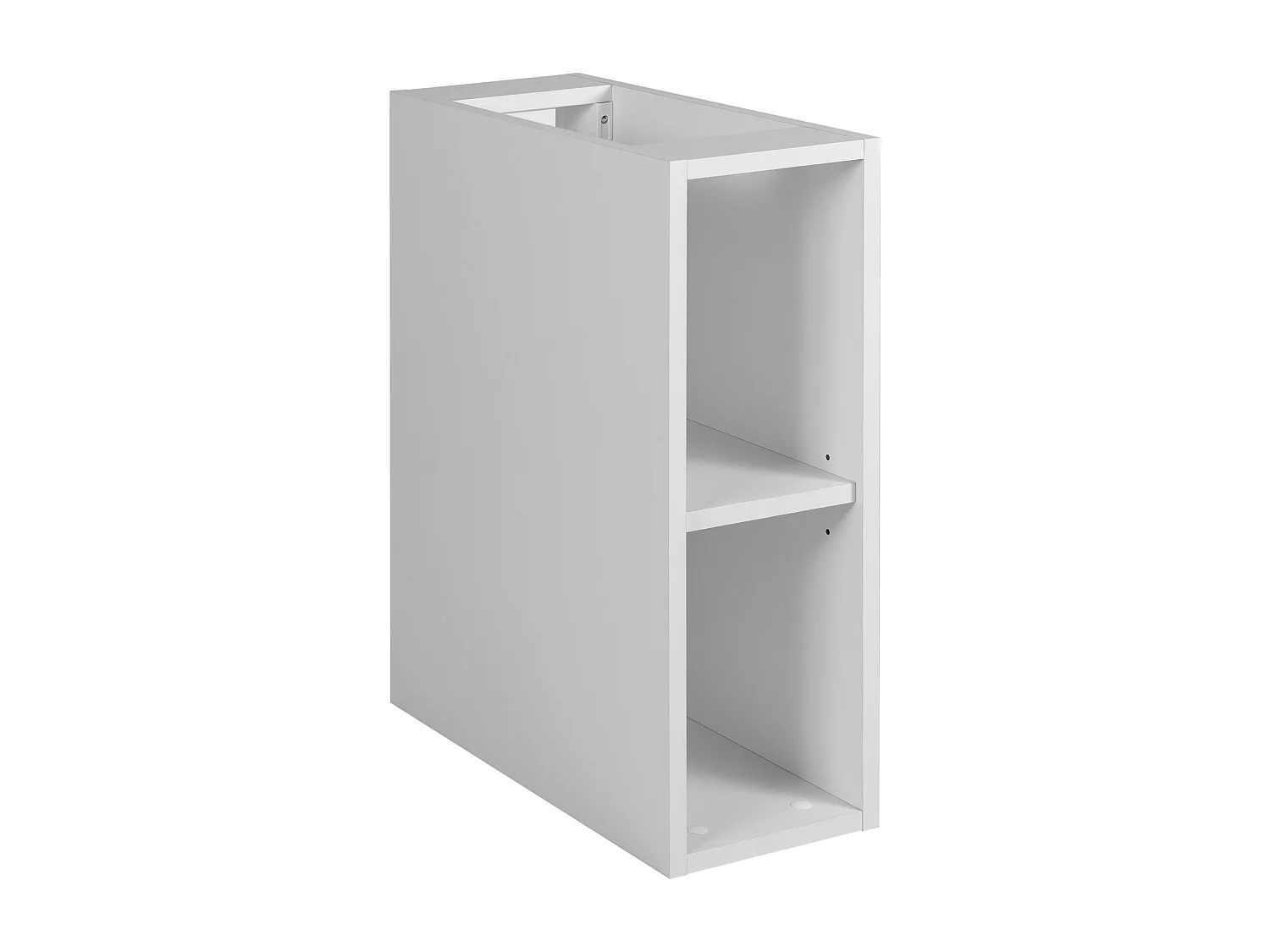 Meuble de salle de bain, Chêne Craft / Blanc, poignée dorée, 100 (80 + 20) x 46 x 57 cm