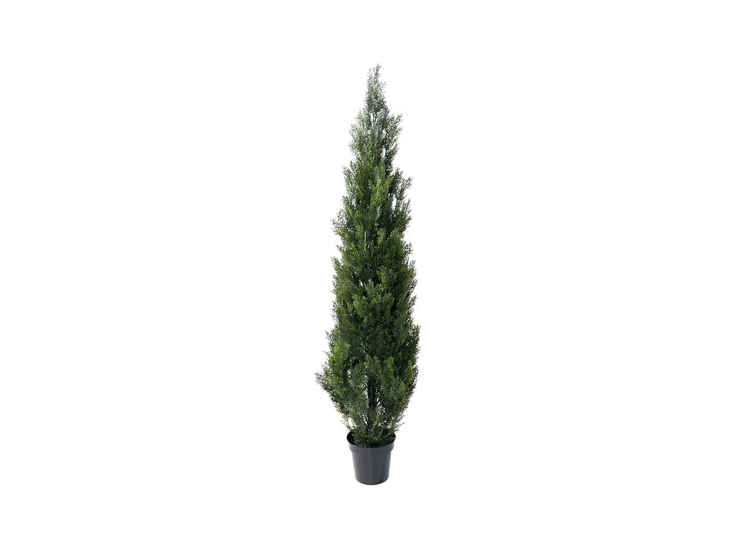 Plante artificielle haute gamme Spécial extérieur / Cyprès Artificiel Mini Vert - Dim : 180 x 45 cm