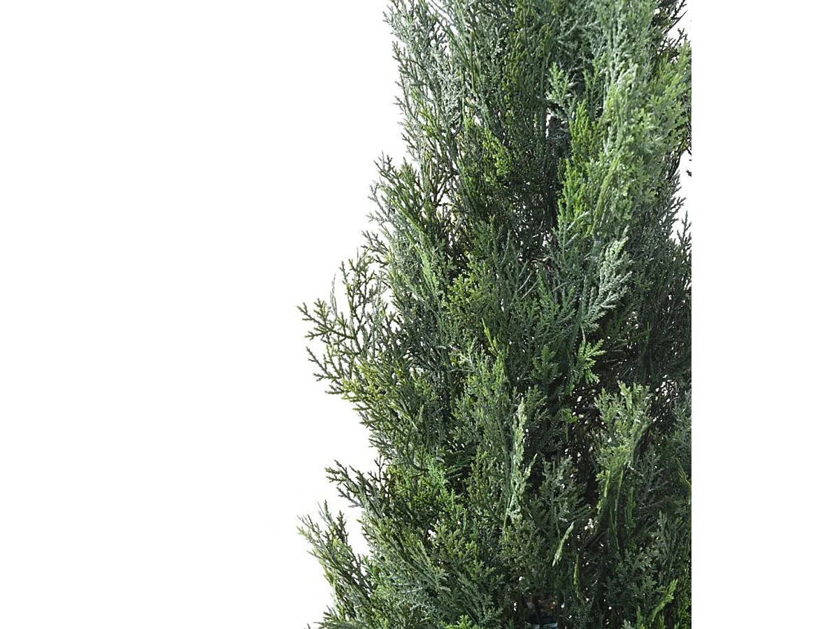 Plante artificielle haute gamme Spécial extérieur / Cyprès Artificiel Mini Vert - Dim : 180 x 45 cm