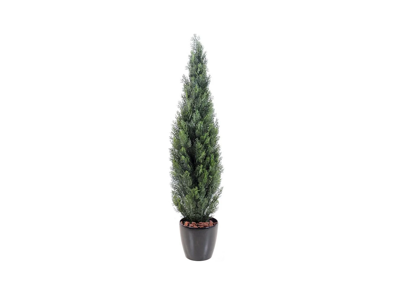 Plante artificielle haute gamme Spécial extérieur / Cyprès Artificiel Mini Vert - Dim : 150 x 35 cm