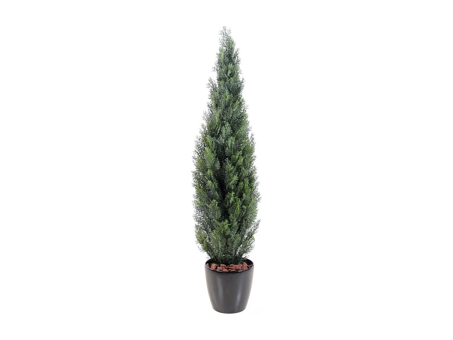 Plante artificielle haute gamme Spécial extérieur / Cyprès Artificiel Mini Vert - Dim : 150 x 35 cm