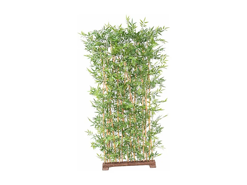 Plante artificielle extérieur coloris vert HAIE UV - 190 x 45 x 90 cm