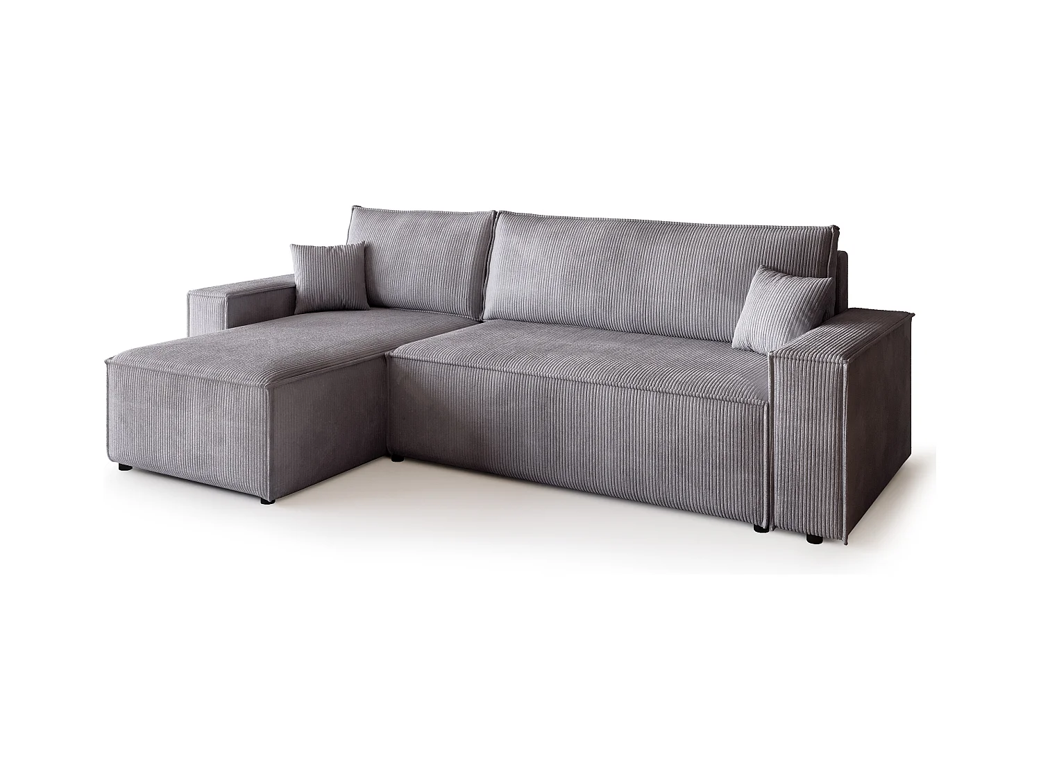 Hoekbank met slaapfunctie lichgrijs ADI L