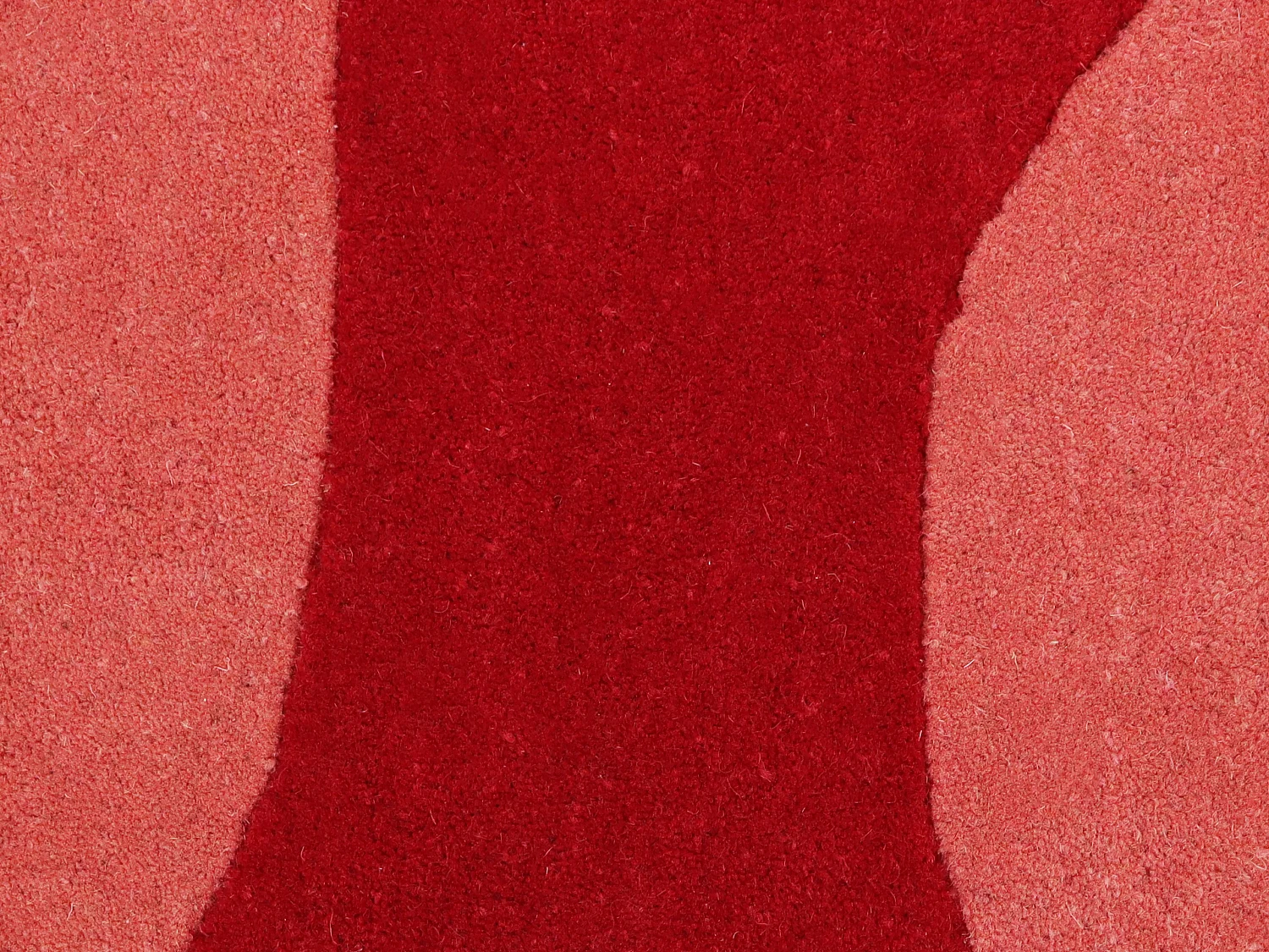 Tapis 100% laine tufté main - Rouge cerise et rose - 160 x 230 cm - 2100g/m² - NOLERA